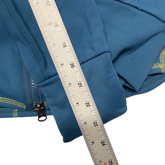 Title Nine Sweater Women's Medium Blue Full Zip Fleece Lined Athletic - Picture 4 of 7